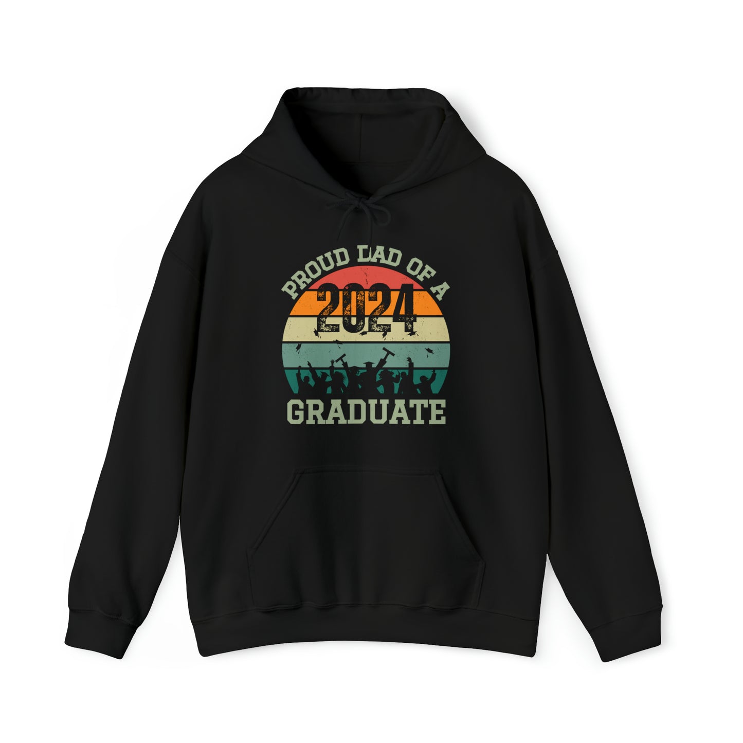 Unisex Heavy Blend™ Hooded Sweatshirt, 2024 Graduate Hoodie, Proud Mom, Proud Dad, Proud Grandparent, Grandma, Grandpa of Graduate 2024