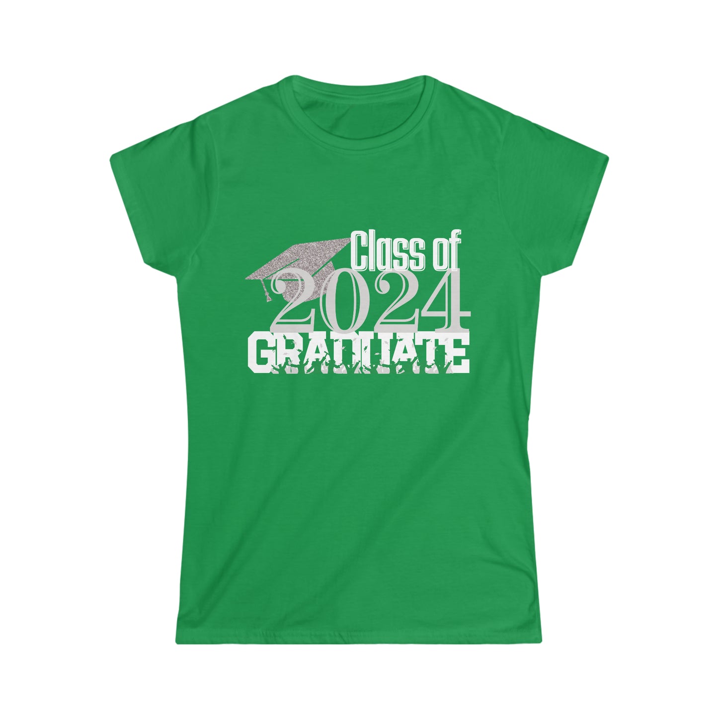 Women's Softstyle Tee, 2024 Graduate, Proud Mom, Proud Grandma of a 2024 Graduate Shirt