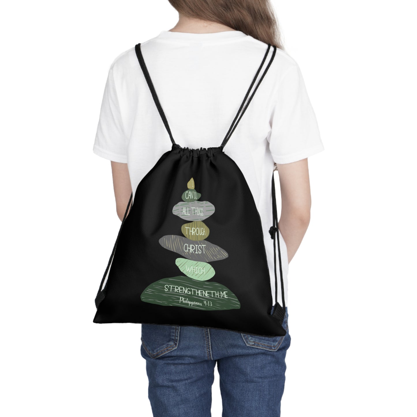 Outdoor Drawstring Bag, 2023 Youth Theme for the Church of Jesus Christ of Latter-day Saints