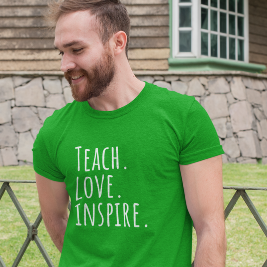 Unisex Softstyle T-Shirt, Teach Love Inspire, Teacher Shirt