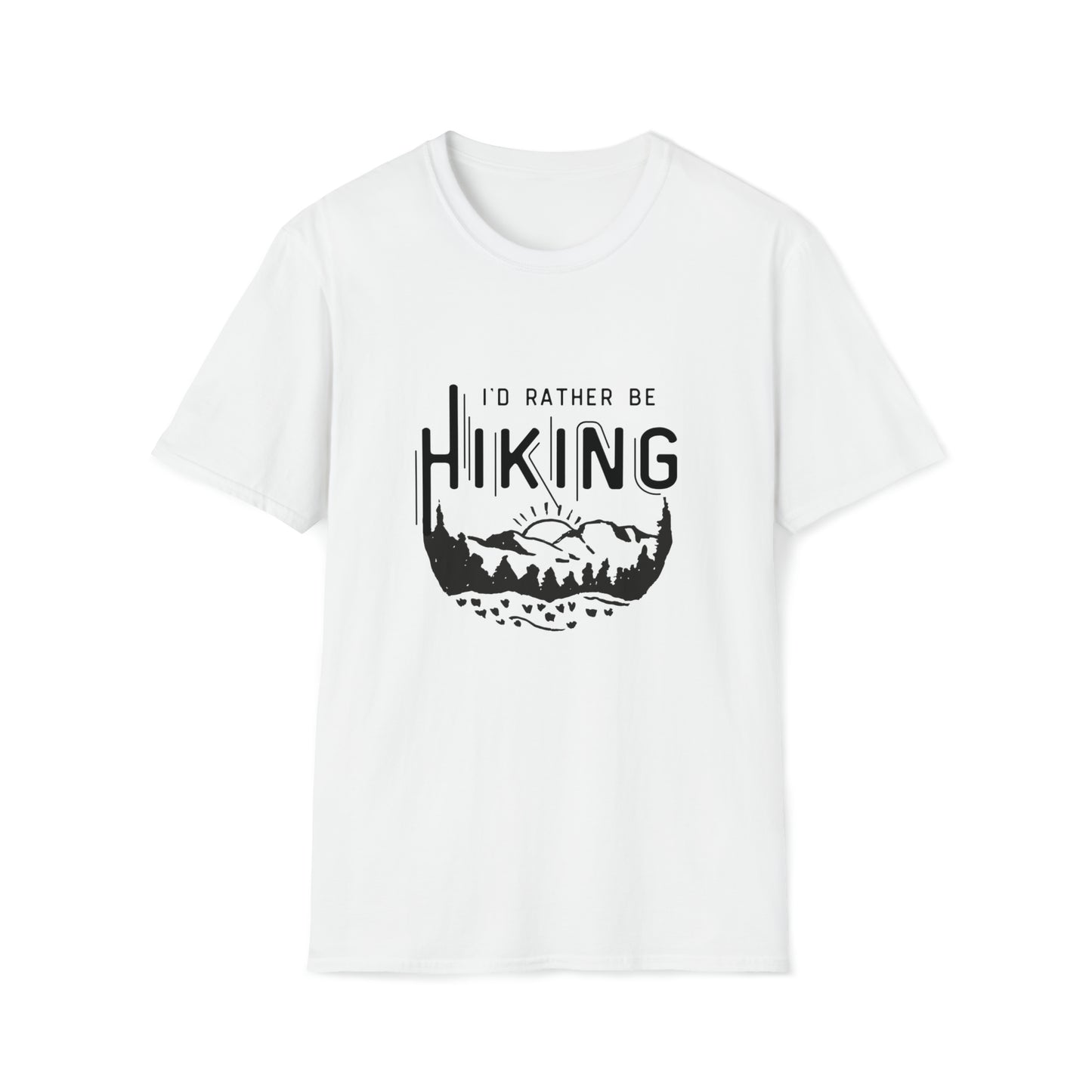 Unisex Softstyle T-Shirt, I'd Rather Be Hiking