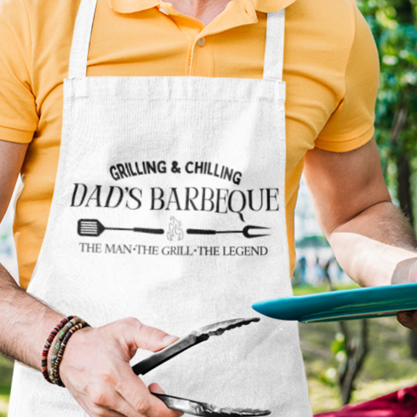 Dad's Barbeque Apron, Father's Day Gift, Grilling Apron, Smoke Apron, Cooking Apron, Dad Birthday Gift, Apron for Men, BBQ Apron