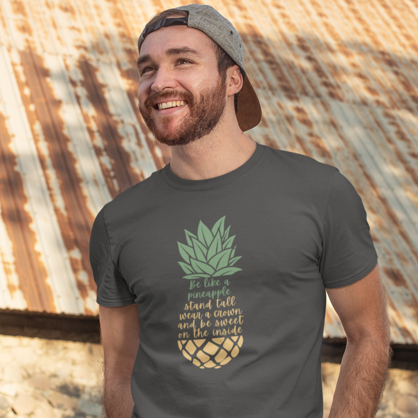 Unisex Softstyle T-Shirt, Be Like a Pineapple