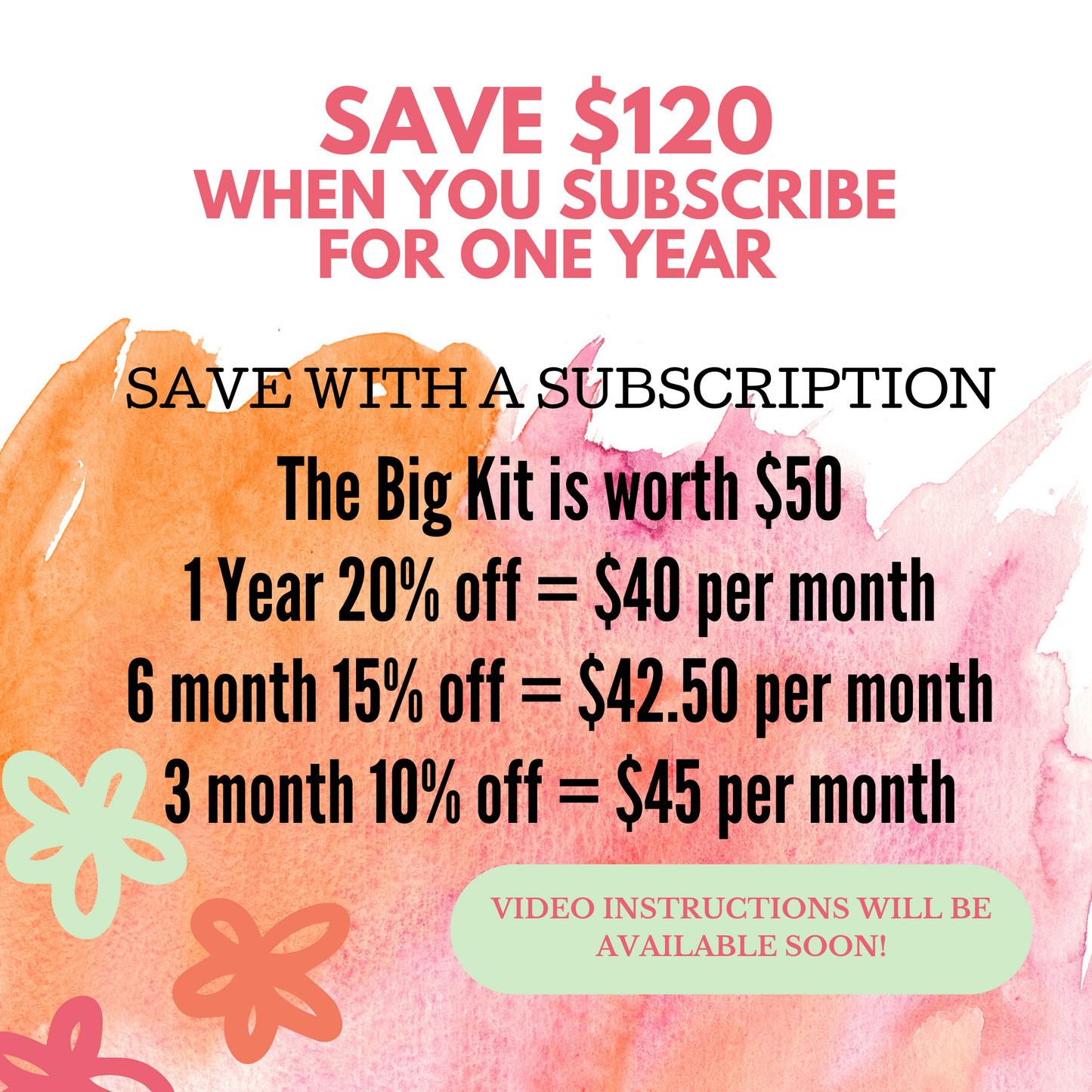 Big Tiptoe Art Kit Includes 3-5 Projects In Each Box, Subscribe and Save!