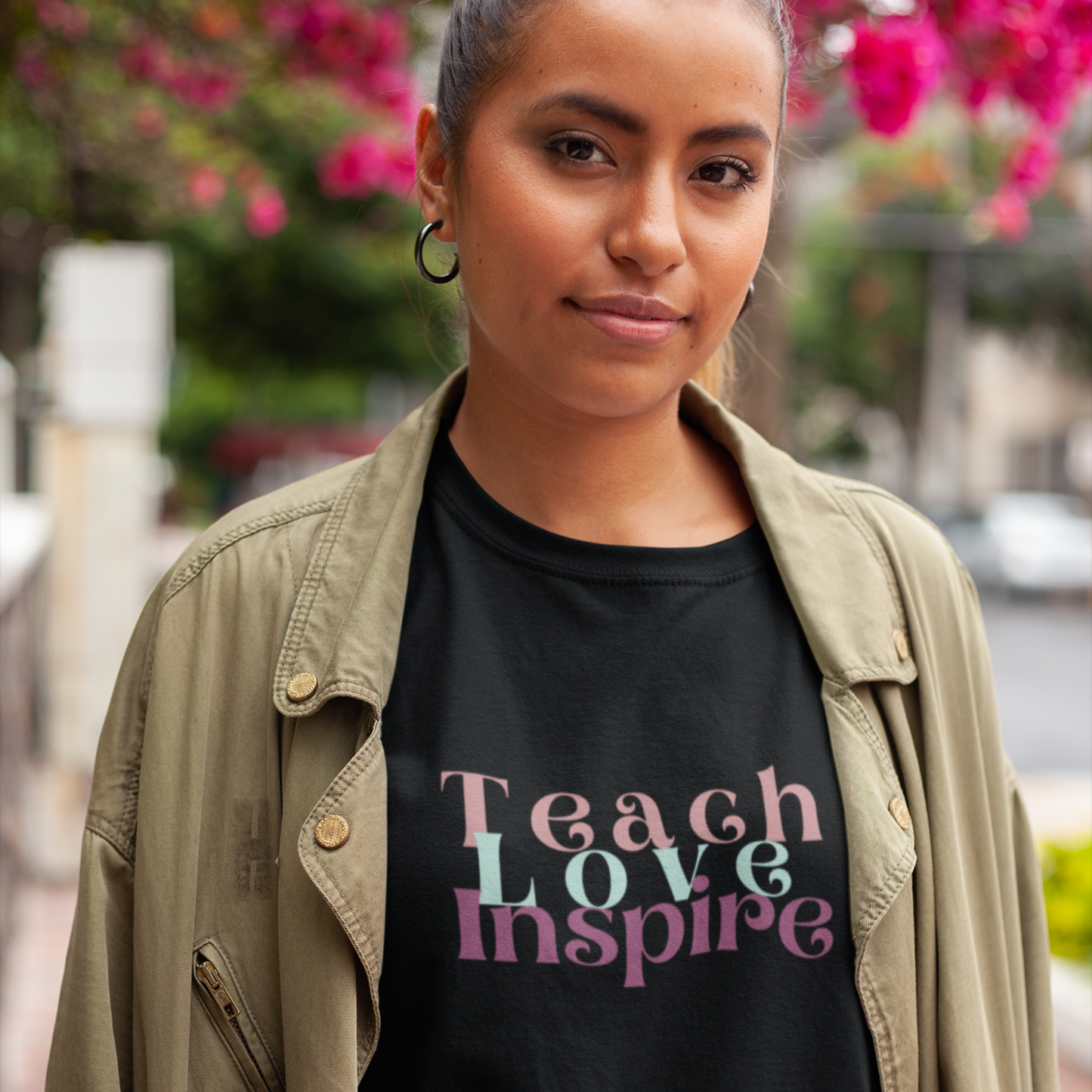 Unisex Softstyle T-Shirt, Love Teach Inspire