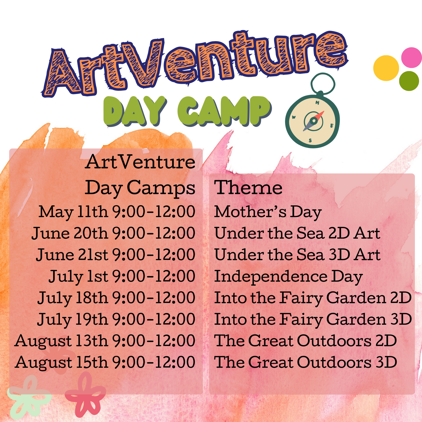 ArtVenture Day Camp for Kids