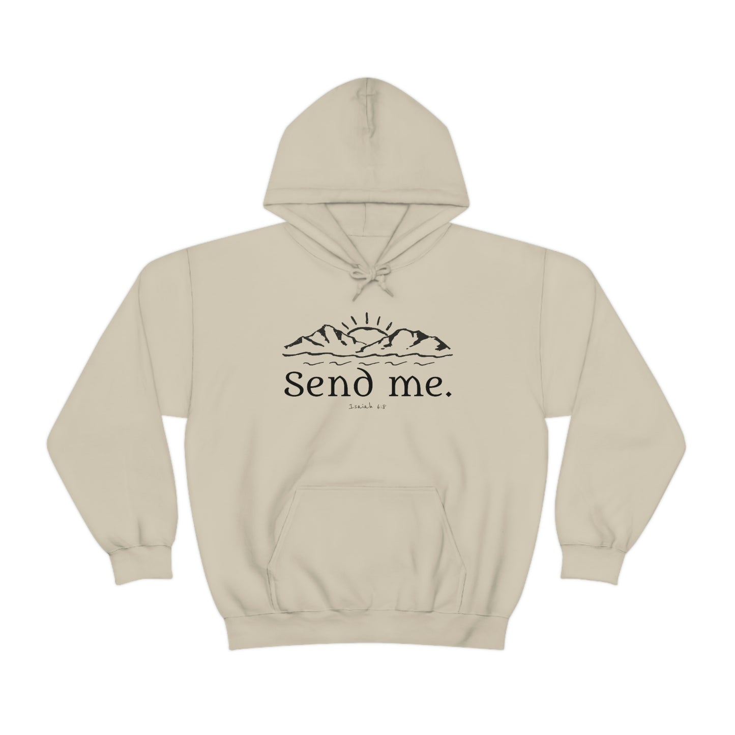 Unisex Heavy Blend™ Hooded Sweatshirt, Send Me Missionary Hoodie
