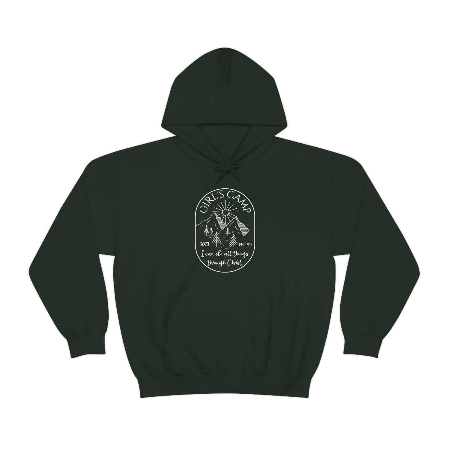Unisex Heavy Blend Hooded Sweatshirt, Girl's Camp Hoodie