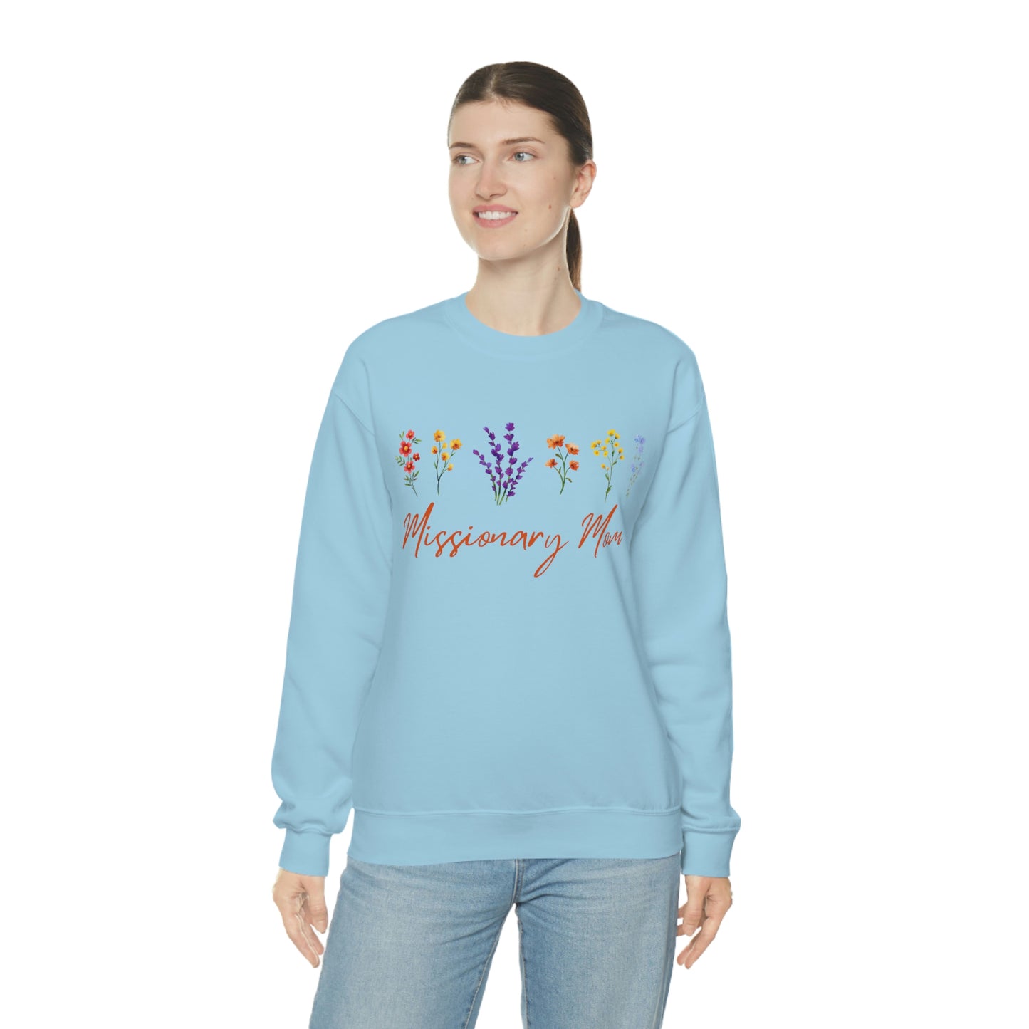 Unisex Heavy Blend™ Crewneck Sweatshirt, Missionary Mom, Missionary Grandma Gift