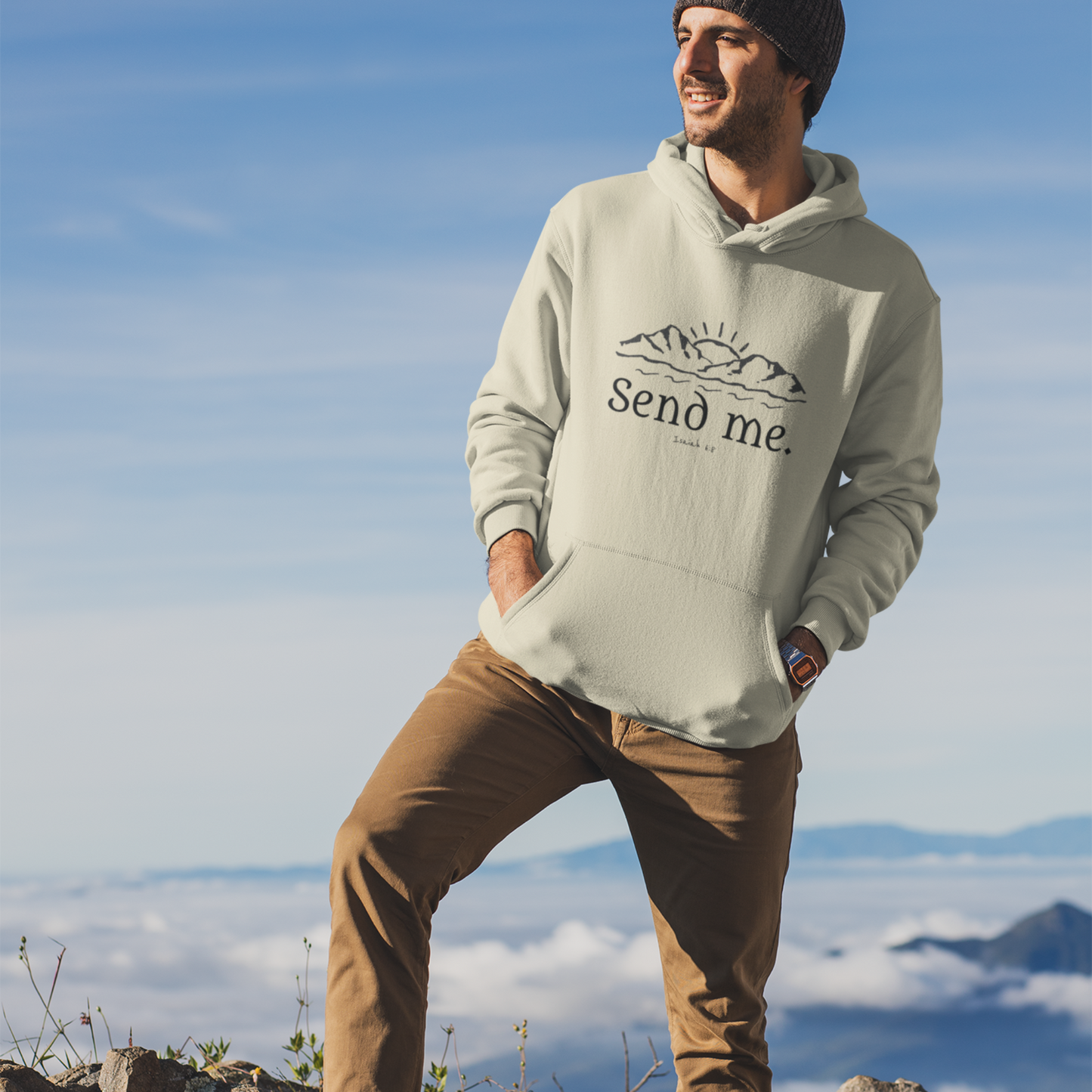 Unisex Heavy Blend™ Hooded Sweatshirt, Send Me Missionary Hoodie