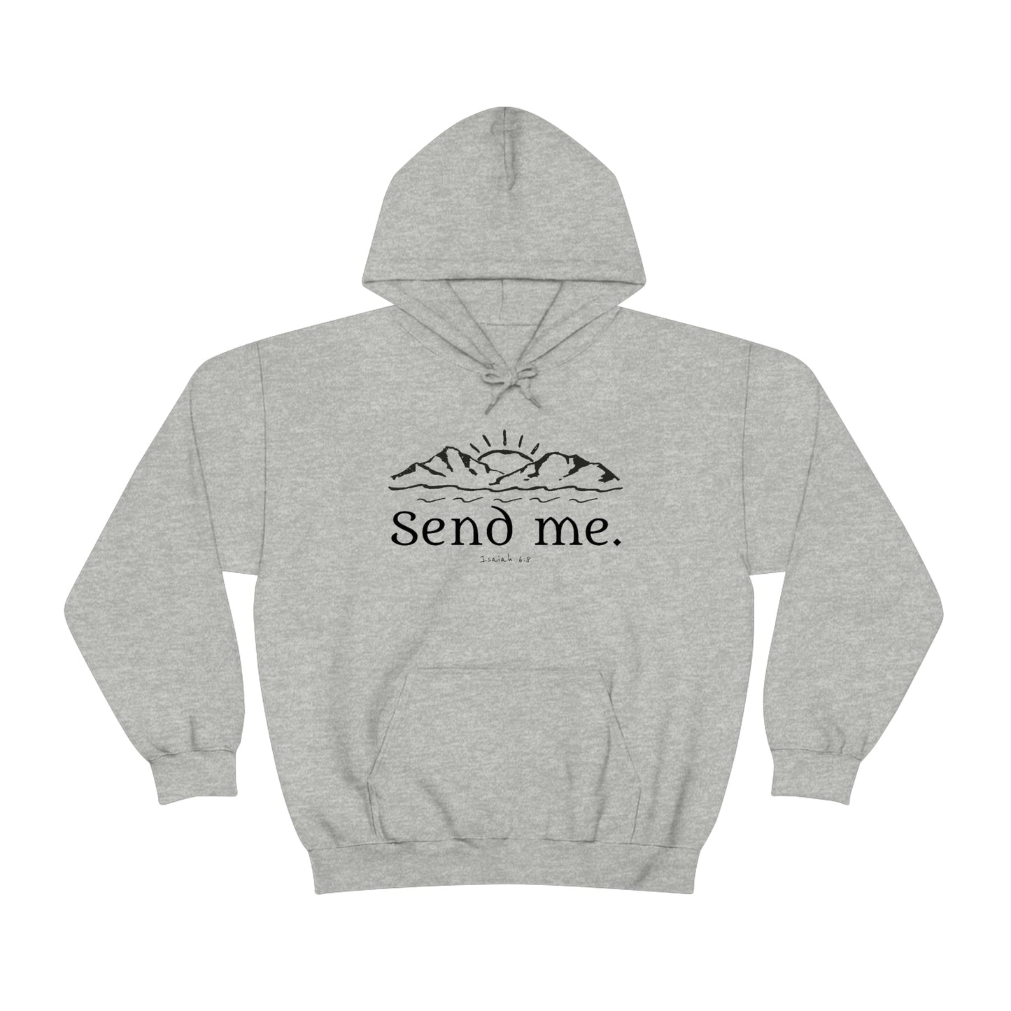 Unisex Heavy Blend™ Hooded Sweatshirt, Send Me Missionary Hoodie