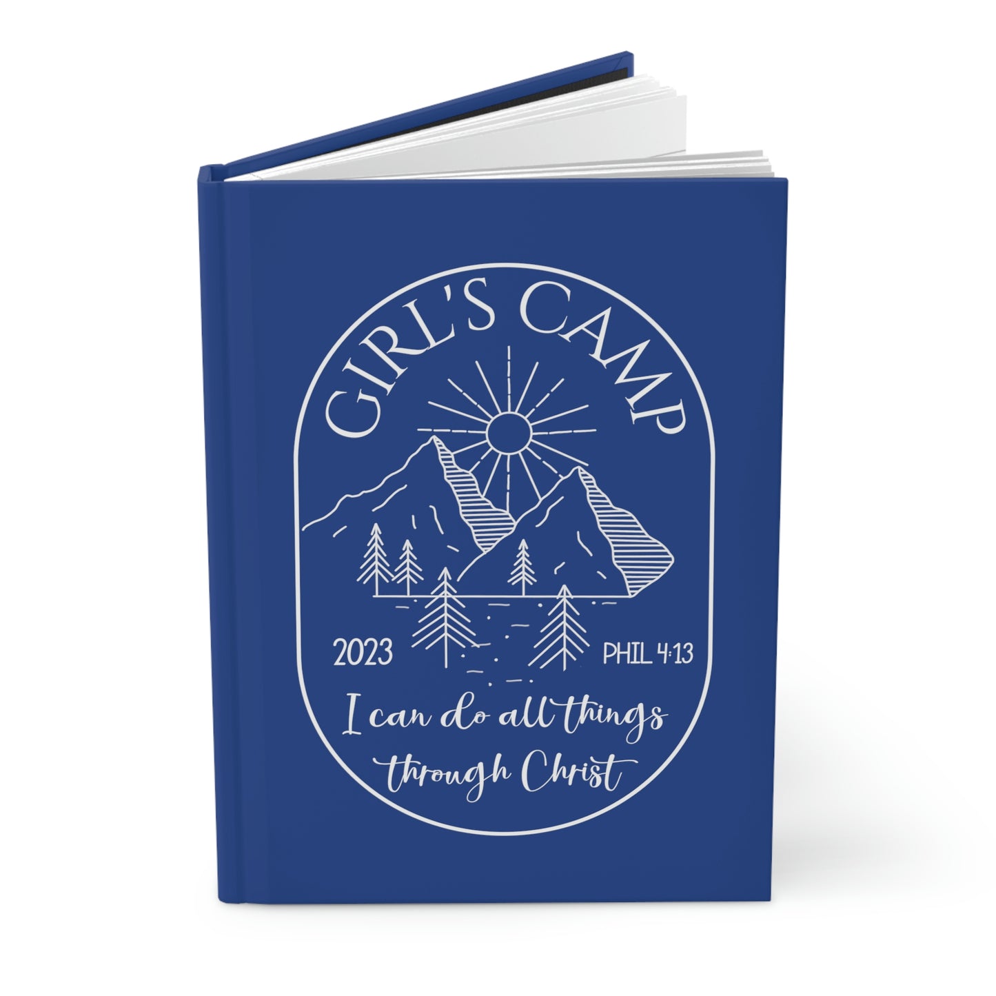 Hardcover Journal Matte, Girl's Camp, 2023 Youth Theme, Stake Camp, Young Women's