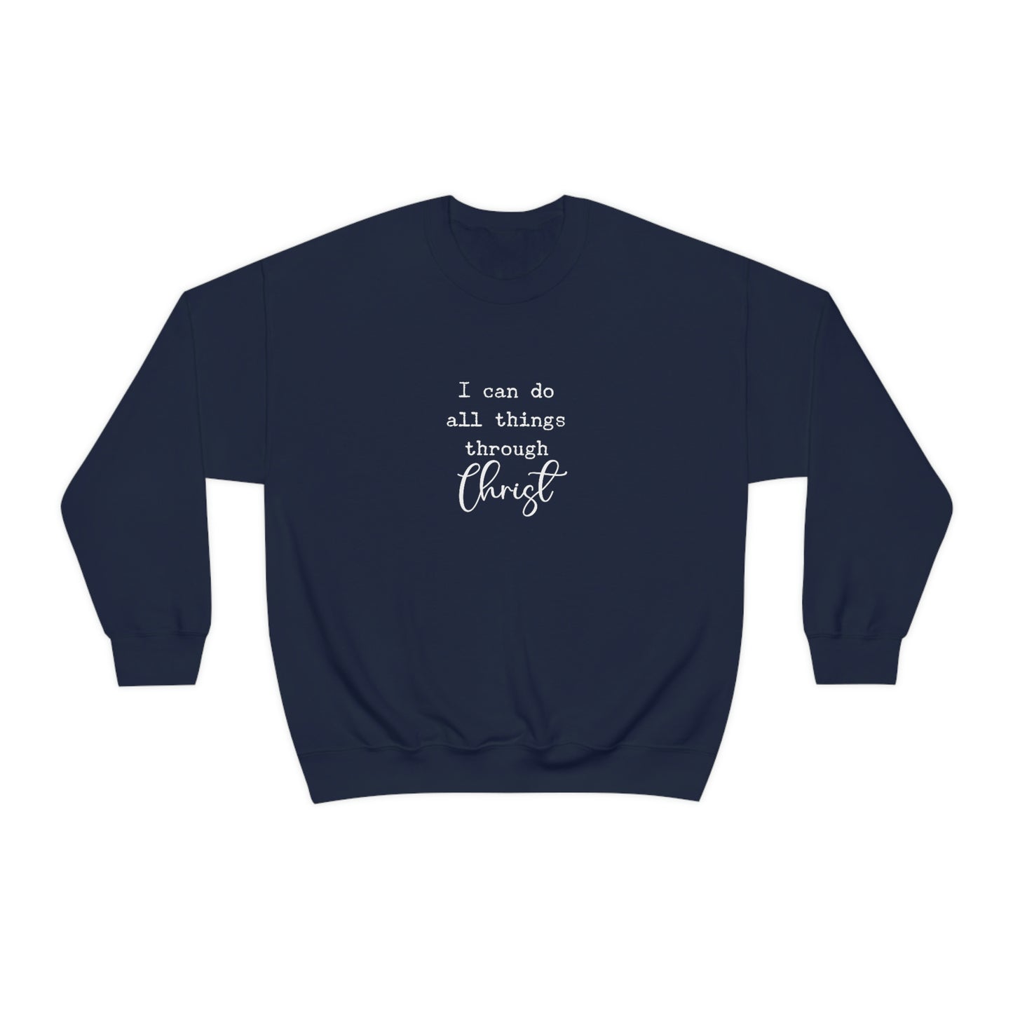 Unisex Heavy Blend™ Crewneck Sweatshirt, I can do all things through Christ