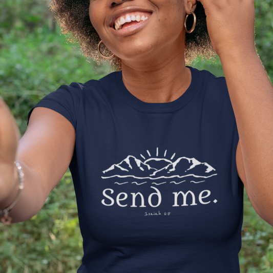 Women's Softstyle Tee, Send Me Missionary Tee
