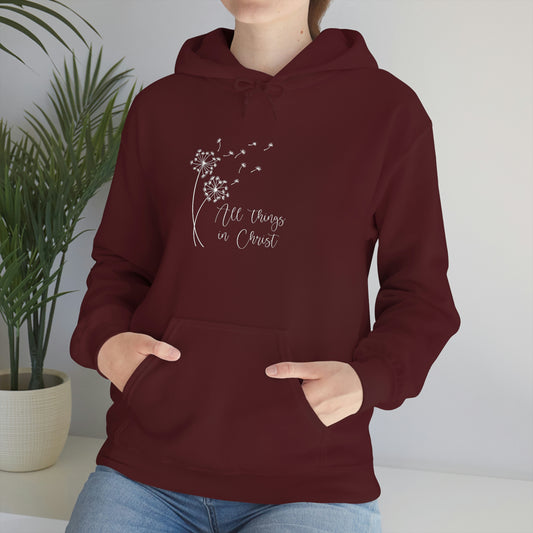Unisex Heavy Blend™ Hooded Sweatshirt, All Things In Christ