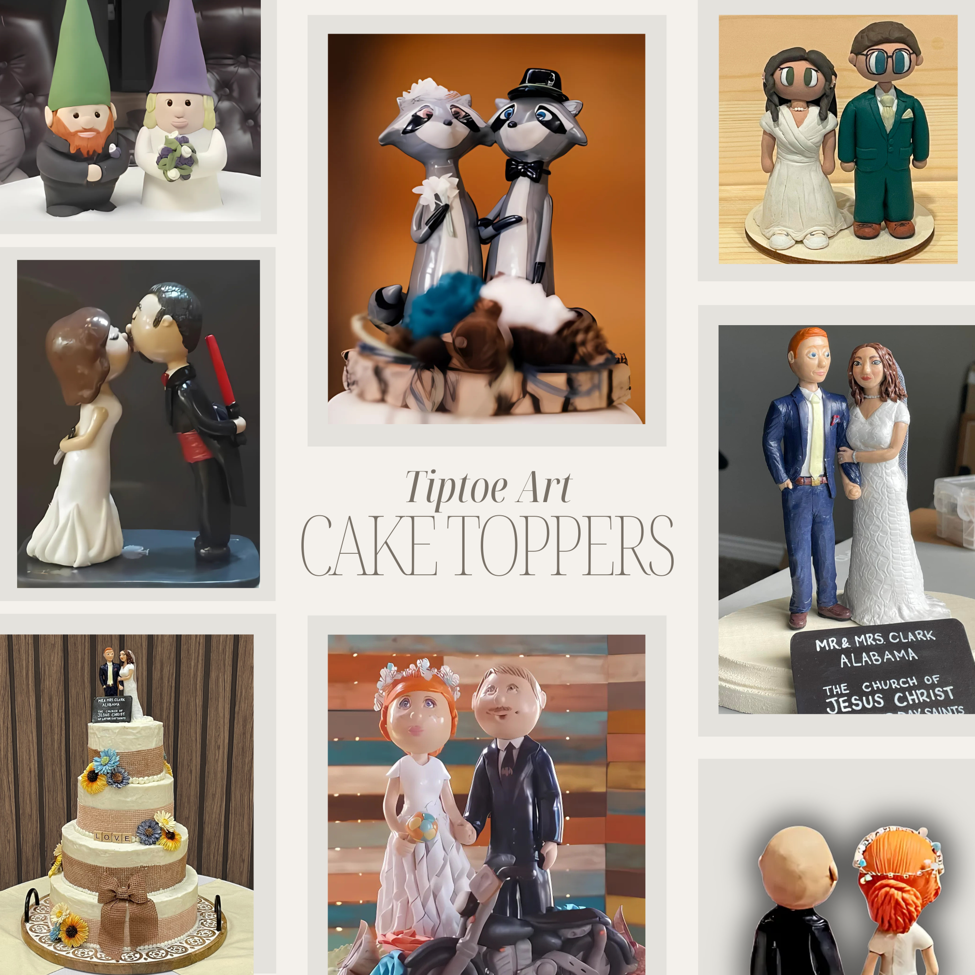 Custom Wedding Cake Topper