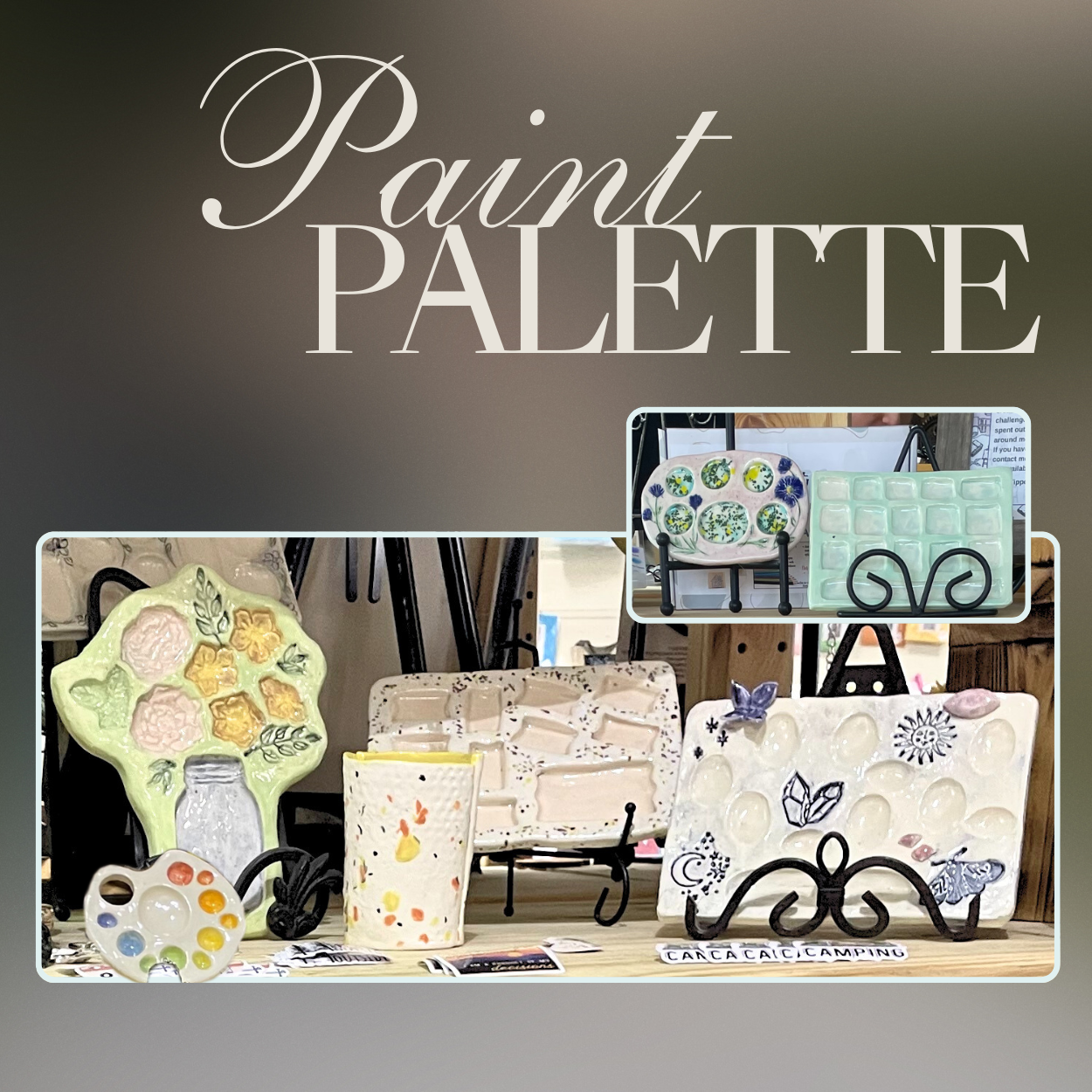 Custom Ceramic Paint Palette